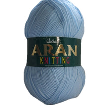 Load image into Gallery viewer, Woolcraft Acrylic Aran 400g Shade 19 Light Blue