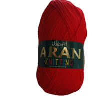 Load image into Gallery viewer, Woolcraft Acrylic Aran 400g Shade 407 Red