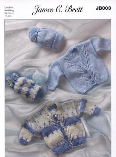 JB003 Baby DK Knitting Pattern