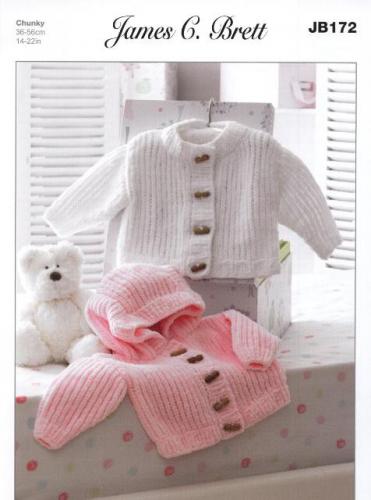 JB172 Baby Chunky Knitting Pattern