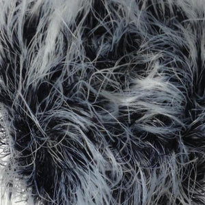 James C Brett Faux Fur Shade 1 Black & White