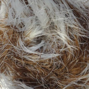 James C Brett Faux Fur Shade 4 Tan & White