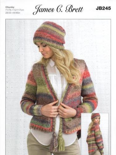 JB245 Ladies Chunky Knitting Pattern