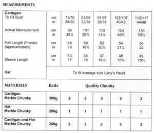 JB245 Ladies Chunky Knitting Pattern