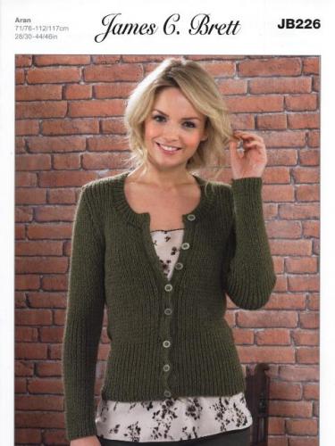 JB226 Ladies Aran Knitting Pattern