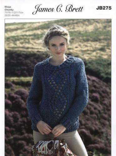 JB275 Ladies Mega Chunky Knitting Pattern