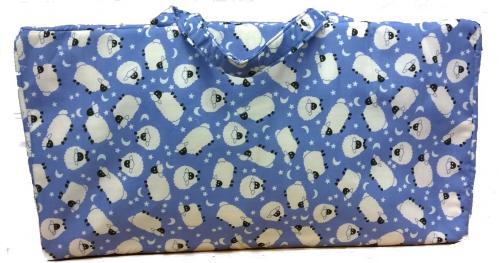 Large Pale Blue With Sheep Bag
