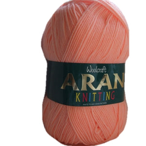 Woolcraft Acrylic Aran 400g Shade 405 Peach