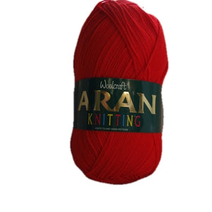Woolcraft Acrylic Aran 400g Shade 407 Red