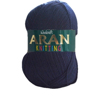 Woolcraft Acrylic Aran 400g Shade 417 Navy