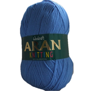 Woolcraft Acrylic Aran 400g Shade 476 Saxe Blue