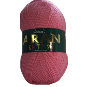 Woolcraft Acrylic Aran 400g Shade 498 Pink