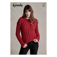 Load image into Gallery viewer, 6157 Wendy Ladies Aran Knitting Pattern
