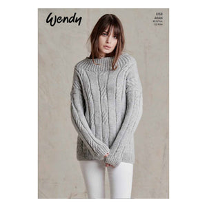 6158 Wendy Ladies Aran Knitting Pattern