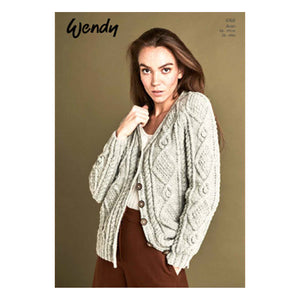 6166 Wendy Ladies Aran Knitting Pattern