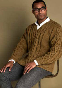 6167 Wendy Mens Aran Knitting Pattern