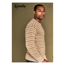 Load image into Gallery viewer, 6168 Wendy Mens Aran Knitting Pattern
