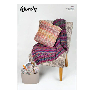 6175 Wendy Accessory Super Chunky Knitting Pattern