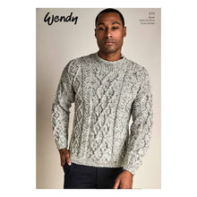 Load image into Gallery viewer, 6179 Wendy Mens and Ladies Aran Knitting Pattern