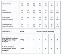 Load image into Gallery viewer, JB025 Baby DK Knitting Pattern