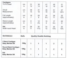 Load image into Gallery viewer, JB009 Baby DK Knitting Pattern