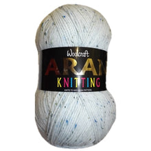 Load image into Gallery viewer, Aran With Wool 400 Shade 843 Cream Blue Green Fleck Yarn