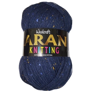 Aran With Wool 400 Shade 846 Midnight Blue Fleck
