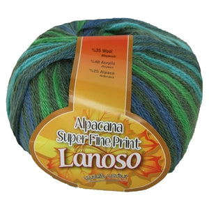 Lanoso Alpacana Super Fine Print 4Ply Shade 802