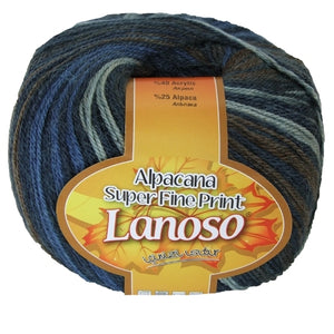 Lanoso Alpacana Super Fine Print 4Ply Shade 805