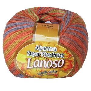 Lanoso Alpacana Super Fine Print 4Ply Shade 807