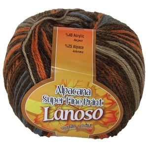 Lanoso Alpacana Super Fine Print 4Ply Shade 809