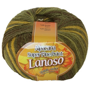 Lanoso Alpacana Super Fine Print 4Ply Shade 811