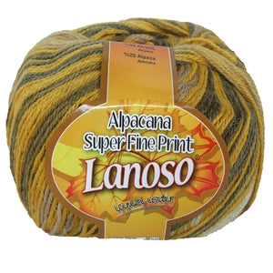 Lanoso Alpacana Super Fine Print 4Ply Shade 813