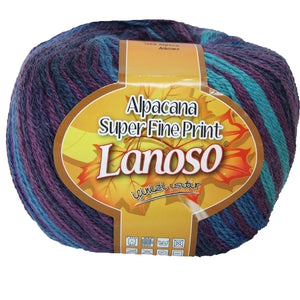 Lanoso Alpacana Super Fine Print 4Ply Shade 814