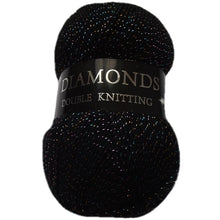Load image into Gallery viewer, Woolcraft Diamonds DK Shade 2000 Black Multi Diamonds