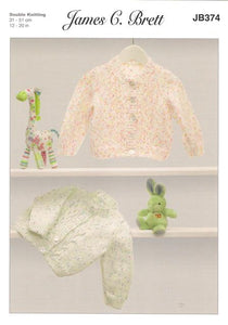 JB374 Baby DK Knitting Pattern