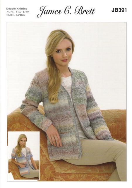 JB391 Ladies DK Knitting Pattern