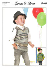 Load image into Gallery viewer, JB398 Childrens DK Knitting Pattern