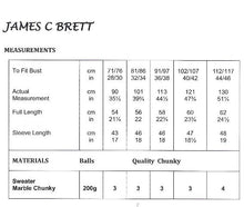 Load image into Gallery viewer, JB454 Ladies Chunky Knitting Pattern