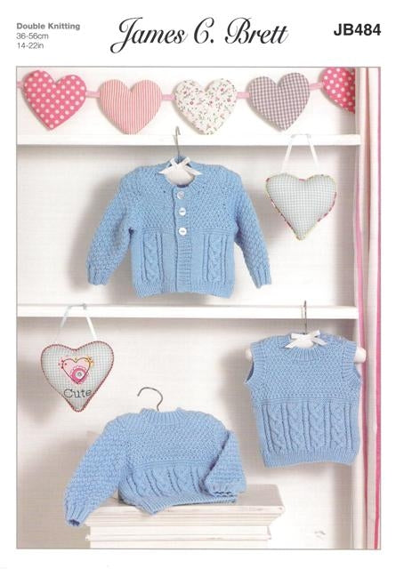 JB484 Baby DK Knitting Pattern