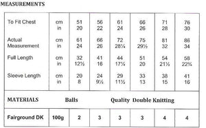 JB487 Childrens DK Knitting Pattern