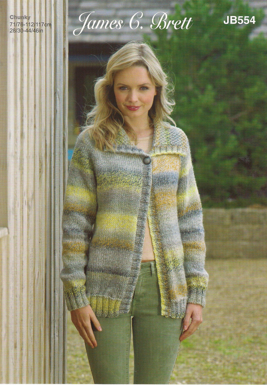 JB554 Ladies Chunky Knitting Pattern