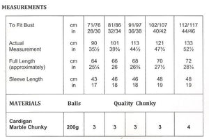 JB554 Ladies Chunky Knitting Pattern