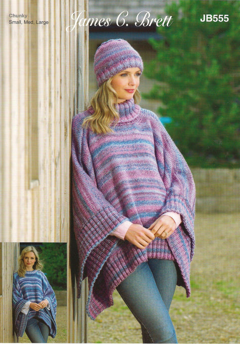 JB555 Ladies Chunky Knitting Pattern