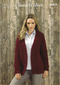 JB579 Ladies Super Chunky Knitting Pattern