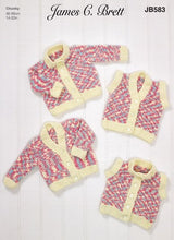 Load image into Gallery viewer, JB583 Baby Chunky Knitting Pattern