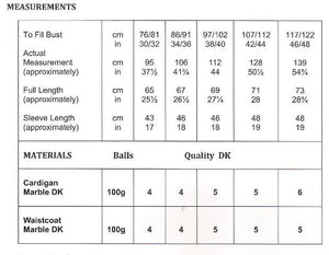 JB589 Ladies DK Knitting Pattern