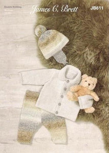 JB611 Baby DK Knitting Pattern