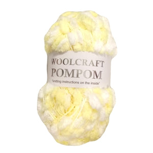 Woolcraft Pompom 200 Shade 10 Lemon White