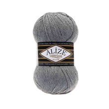 Load image into Gallery viewer, Alize Superlana Wool Blend DK Shade 21 Silver